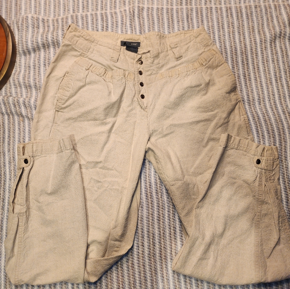 Liz Wear women's linen style pants Sz 12